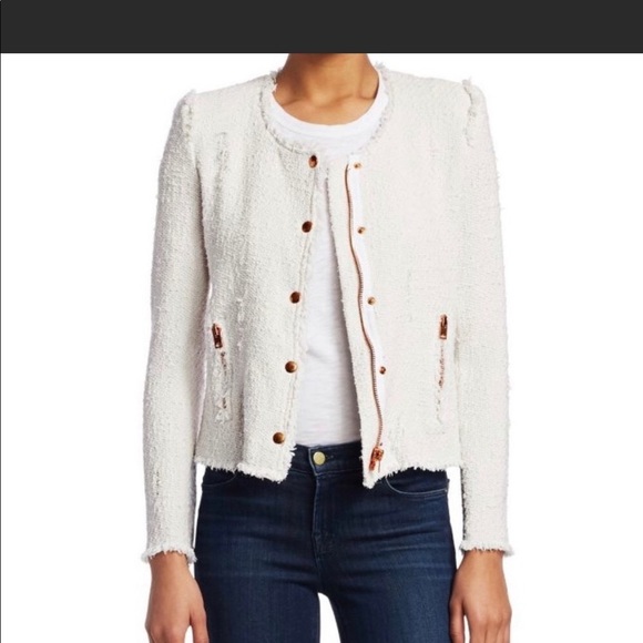 IRO Jackets & Blazers - IRO Ashville Agnette Tweed Rose Gold Jacket NWT